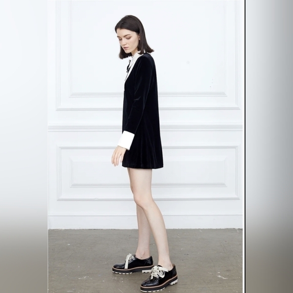 Zara Black Patten Leather Stack Shoes - Picture 5 of 15